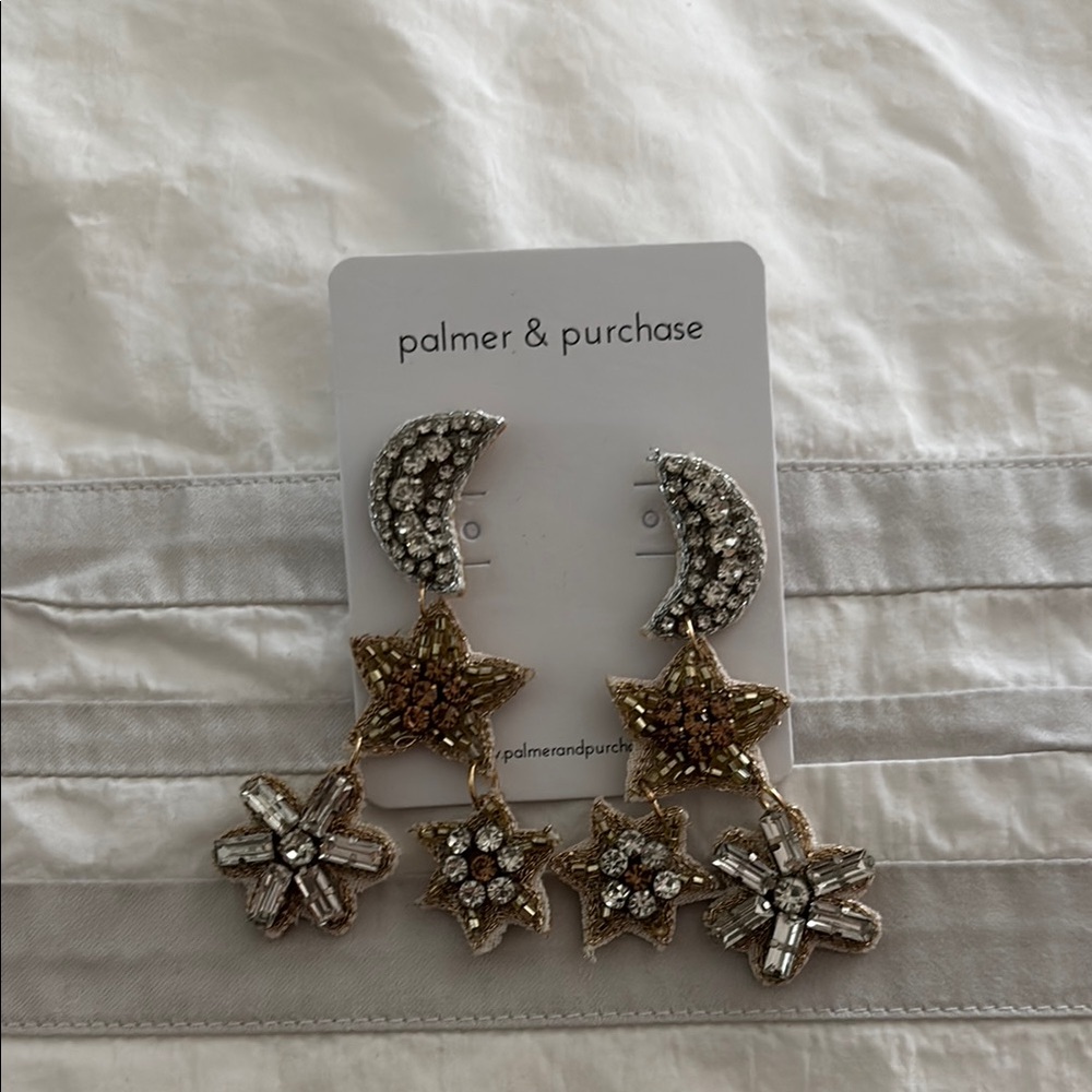 Palmer & Purchase Silver and Gold Star Earrings